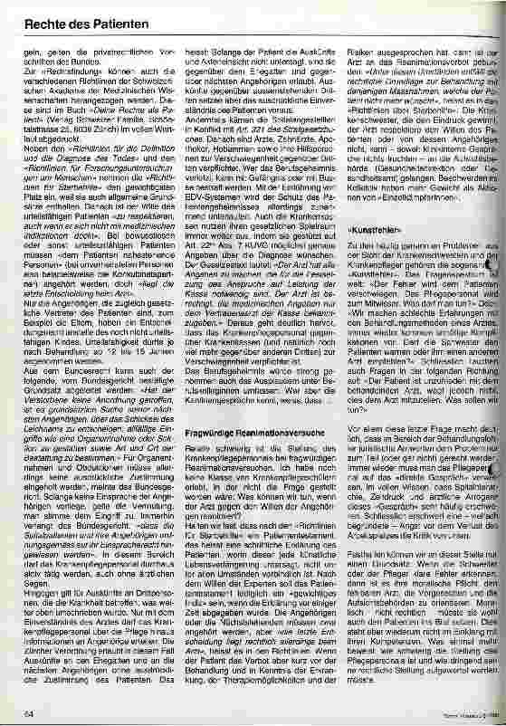 Vorschauseite 3: Krankenpflege und Patientenrechte