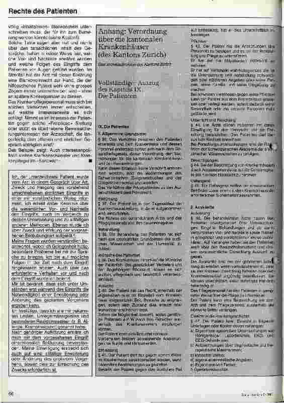 Vorschauseite 5: Krankenpflege und Patientenrechte