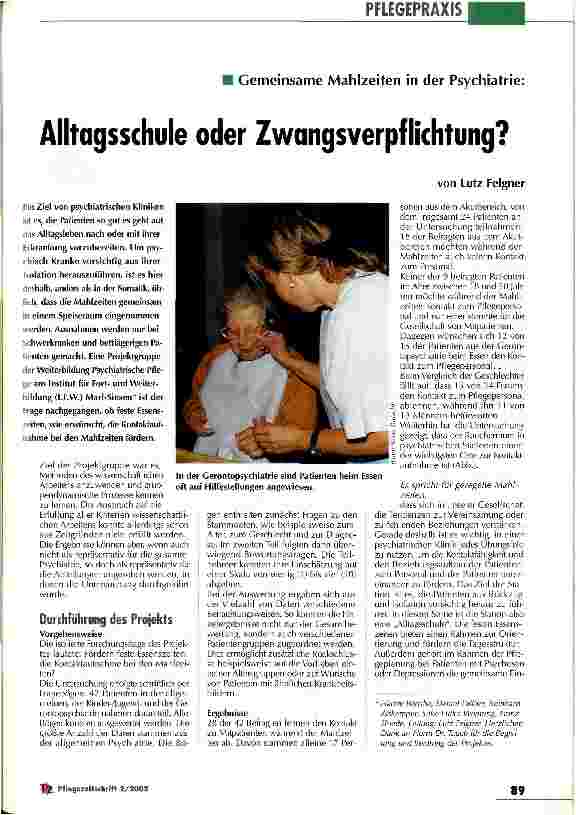 Vorschauseite 1: Alltagsschule oder Zwangsverpflichtung?