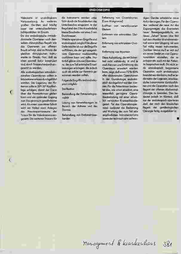 Vorschauseite 3: Die Endoskopie in der Gynäkologie