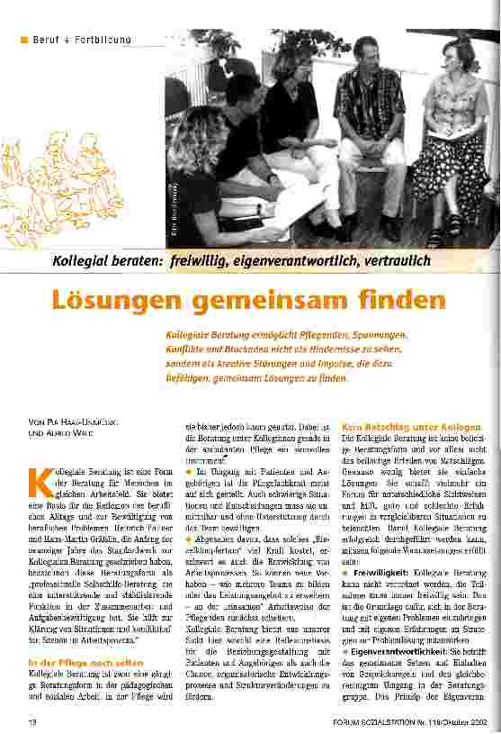 Vorschauseite 1: Lösungen gemeindam finden