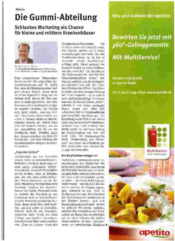 Vorschauseite 1: Die Gummi-Abteilung