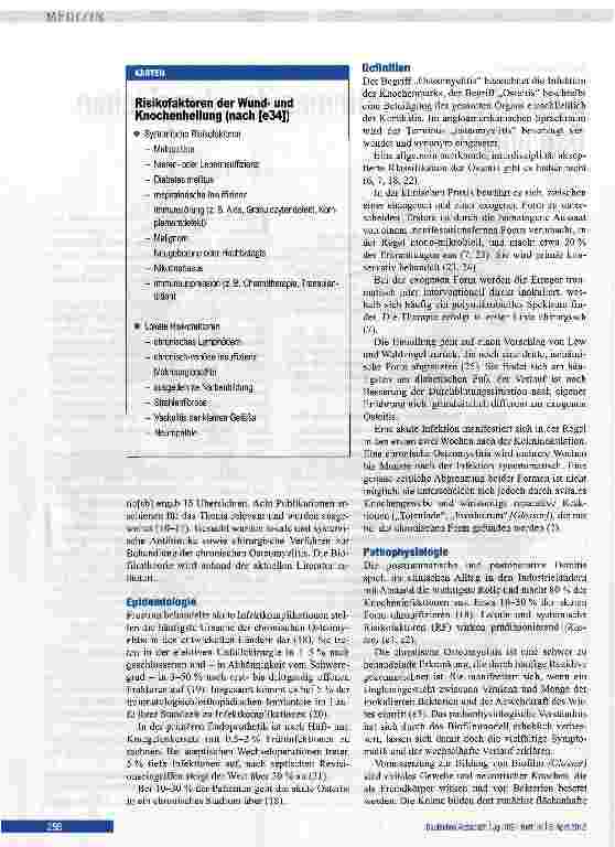 Vorschauseite 2: Behandlungsalgorithmen der chronischen Osteomyelitis