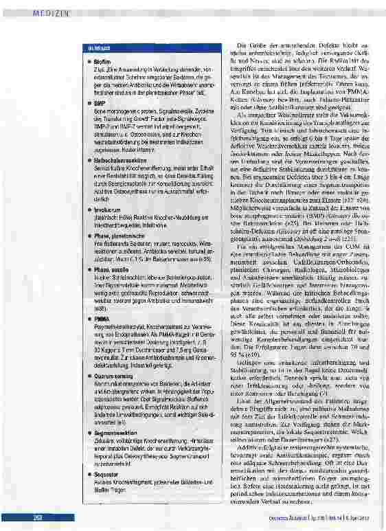Vorschauseite 6: Behandlungsalgorithmen der chronischen Osteomyelitis