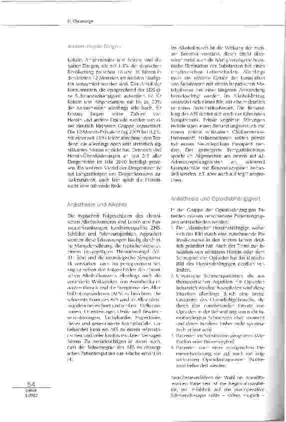 Vorschauseite 2: Anästhesie bei Suchterkrankung
