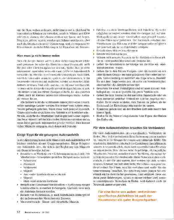 Vorschauseite 2: Männer verstehen Interessenschätze heben!