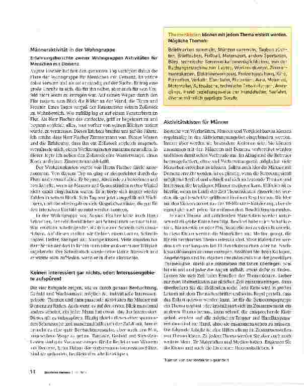 Vorschauseite 4: Männer verstehen Interessenschätze heben!