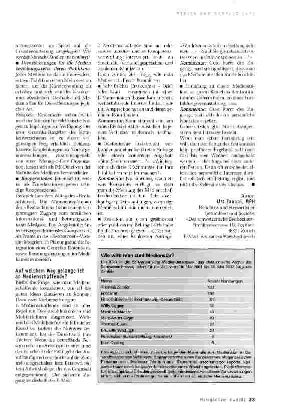 Vorschauseite 2: Auf dem schnellsten Weg in die Schlagzeilen