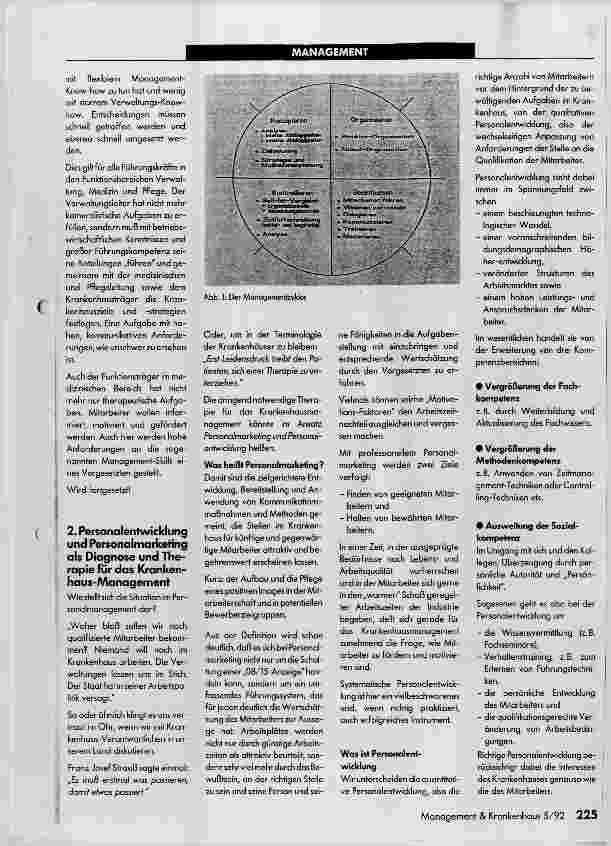 Vorschauseite 2: Modernes Krankenhausmanagement heißt modernes Personalmanagement, Teil 1