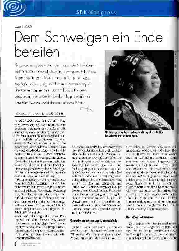 Vorschauseite 1: Dem Schweigen ein Ende bereiten