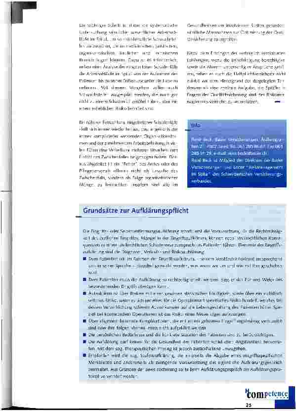 Vorschauseite 4: Haftpflichtversicherer setzen auf die Aufklärungspflicht