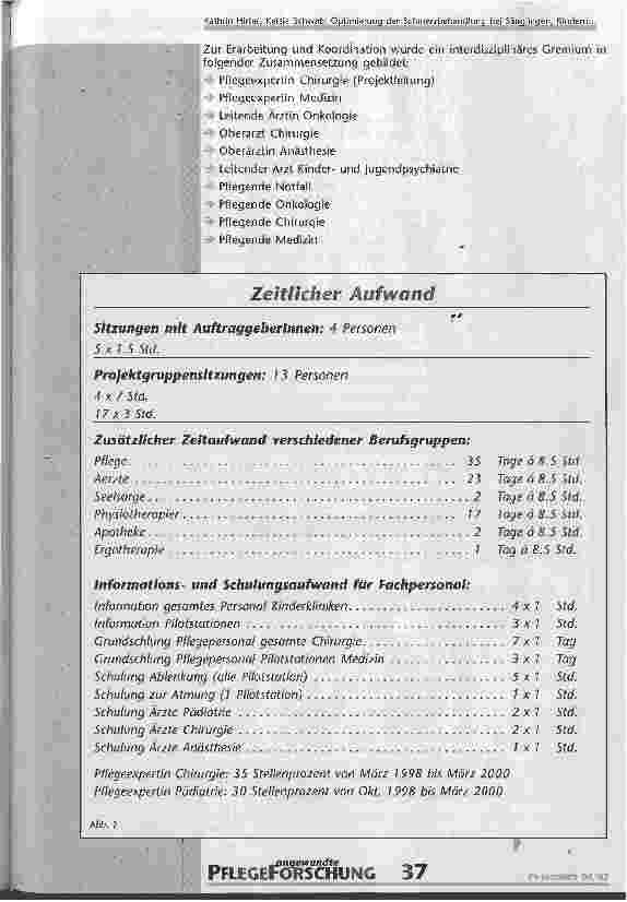 Vorschauseite 5: Optimierung der Schmerzbehandlung bei Säuglingen, Kindern und Jugendlichen Ein interdisziplinäres Projekt