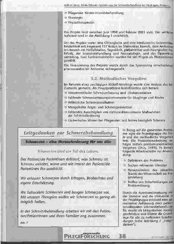 Vorschauseite 6: Optimierung der Schmerzbehandlung bei Säuglingen, Kindern und Jugendlichen Ein interdisziplinäres Projekt