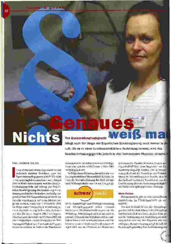 Vorschauseite 1: Nichts Genaues weiß man nicht