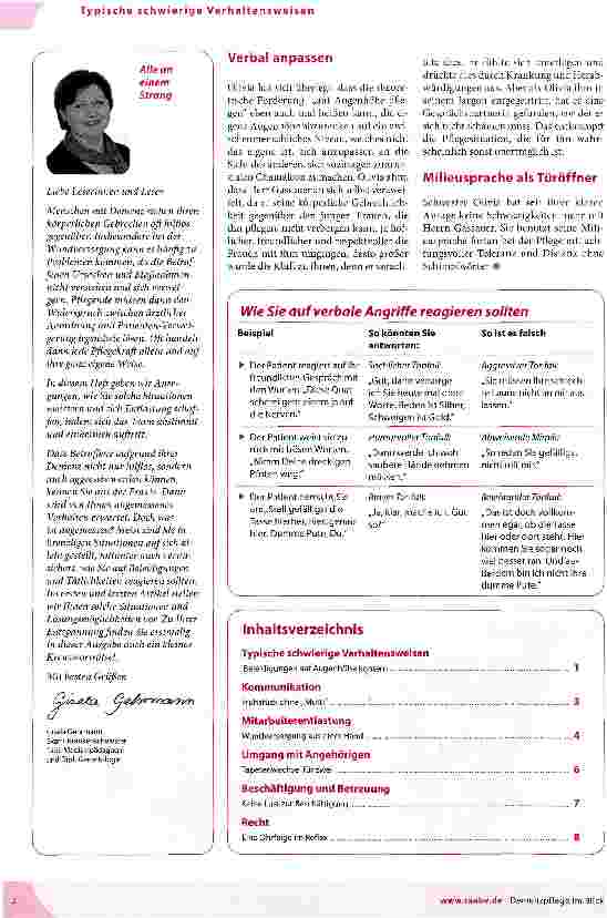 Vorschauseite 2: Beleidigungen auf Augenhöhe kontern
