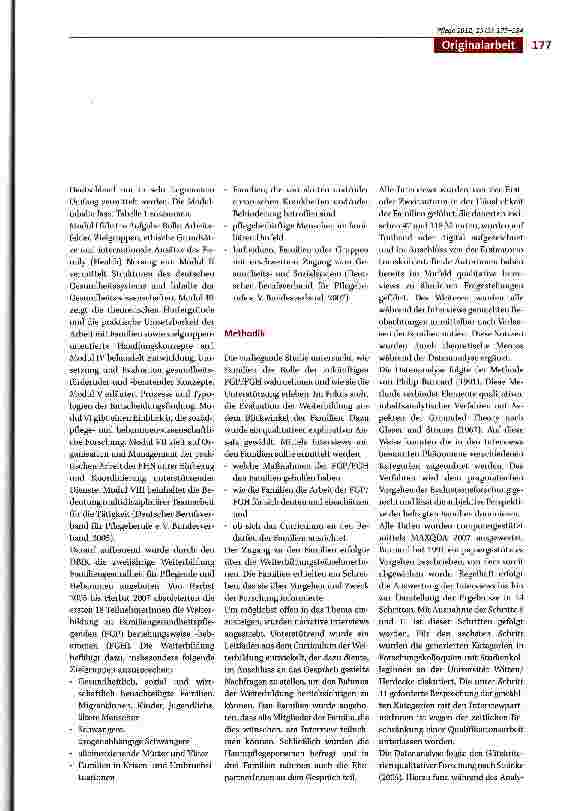 Vorschauseite 3: Die WHO-Pllotstudie zur Family Health Nurse in Deutschland: Sichtweisen von Familien zur Familien gesundheitspflege - Eine qualitative Untersuchung