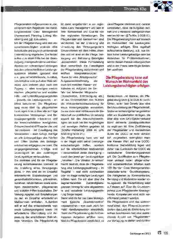 Vorschauseite 2: Pflegeberatung - ihre rechtlichen Grundlagen