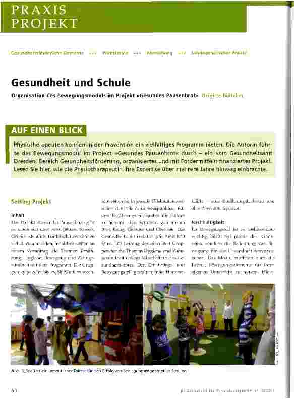 Vorschauseite 1: Gesundheit und Schule