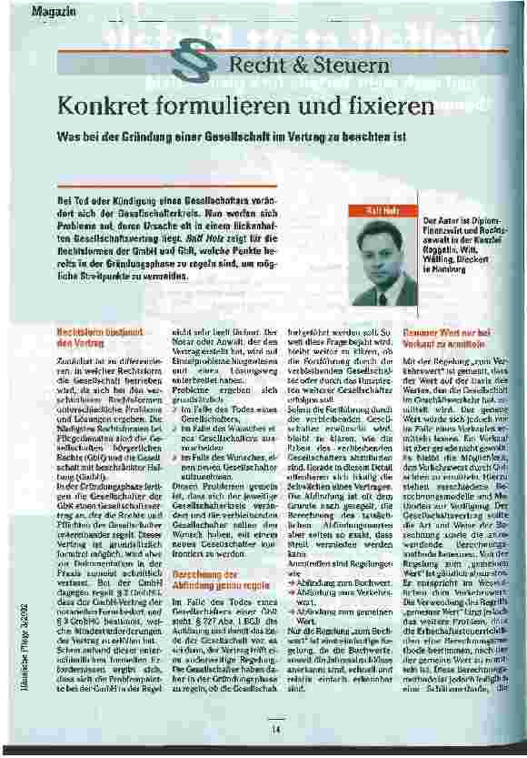 Vorschauseite 1: Konkret formulieren und fixieren