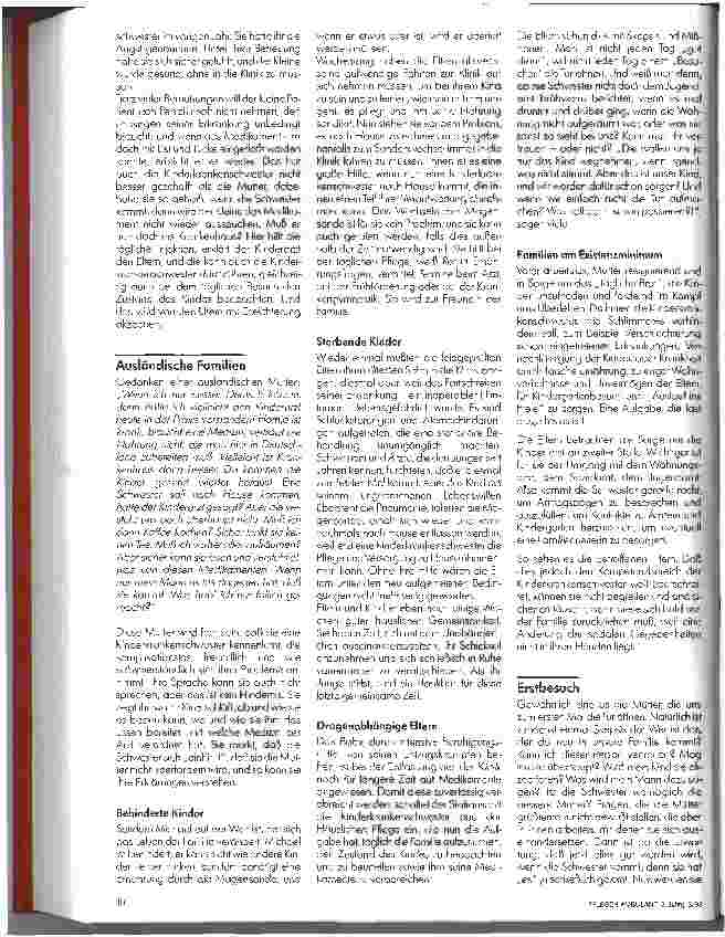 Vorschauseite 2: Häusliche Kinderkrankenpflege aus der Sicht der Eltern 7. Folge