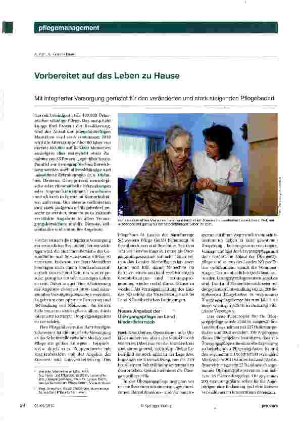 Vorschauseite 1: Vorbereitet auf das Leben zu Hause