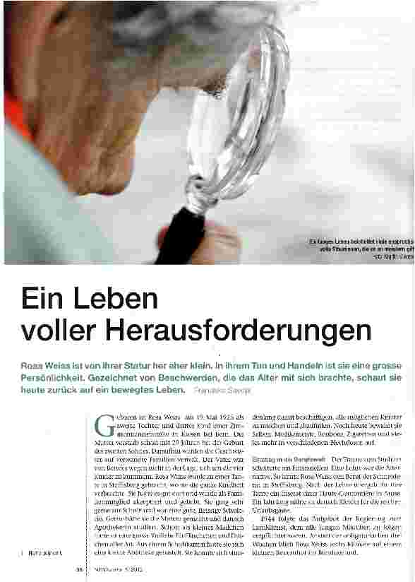 Vorschauseite 1: Ein Leben voller Herausforderungen