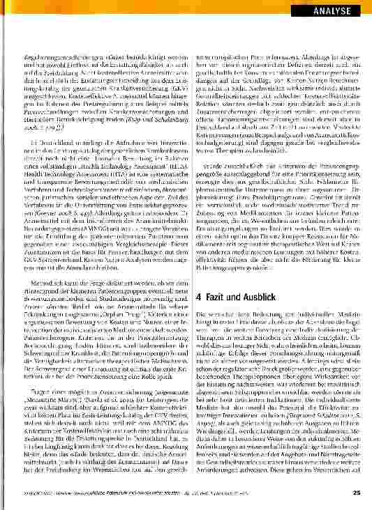 Vorschauseite 6: Wirtschaftliche Potenziale individualisierter Medizin