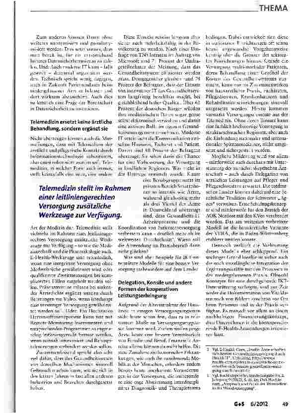 Vorschauseite 3: Moderne Informationsund Kommunikationstechnologie als Chance für die ländliche Versorgung