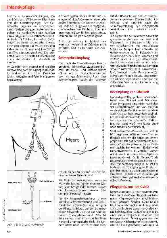 Vorschauseite 3: Pflegealltag auf einer Station für Knochenmarkund Stammzelltransplantation