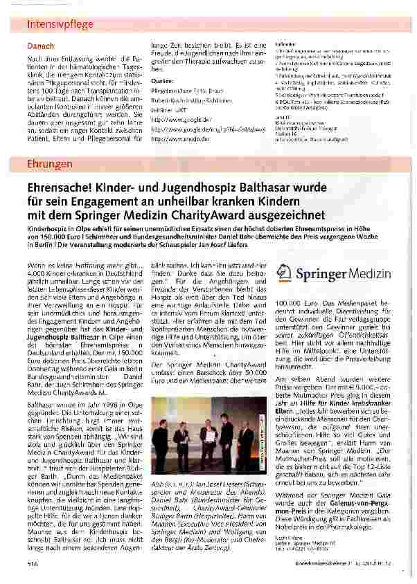 Vorschauseite 5: Pflegealltag auf einer Station für Knochenmarkund Stammzelltransplantation