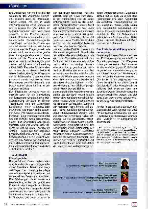 Vorschauseite 3: Premiere an der Pflegeakademie der Barmherzigen Brüder