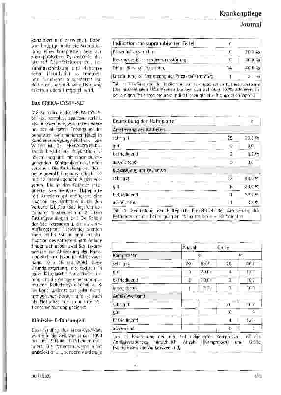 Vorschauseite 2: Die suprapubische Harnableitung mit dem FREKA-CYST-SET