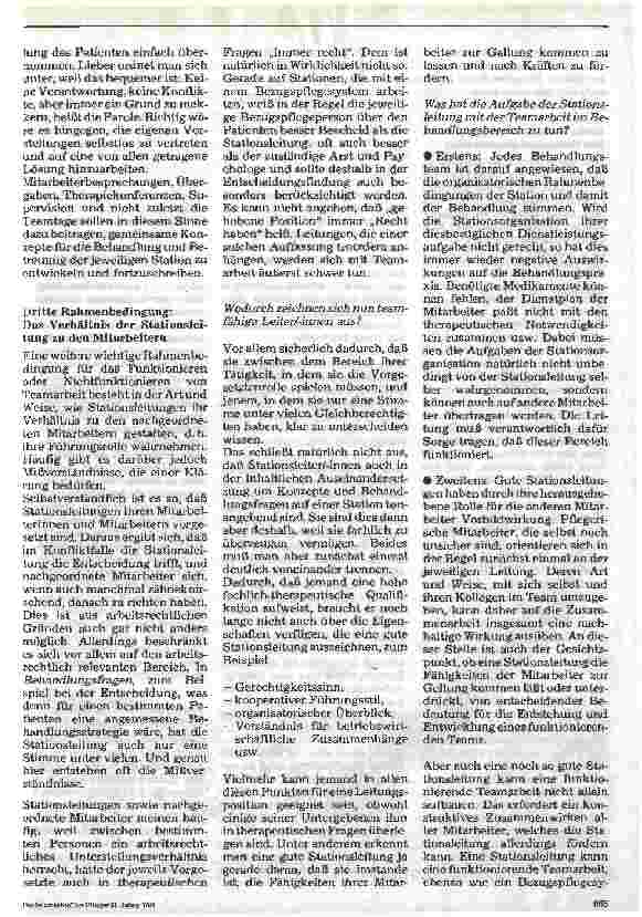 Vorschauseite 4: Teamarbeit in der Psychiatrie
