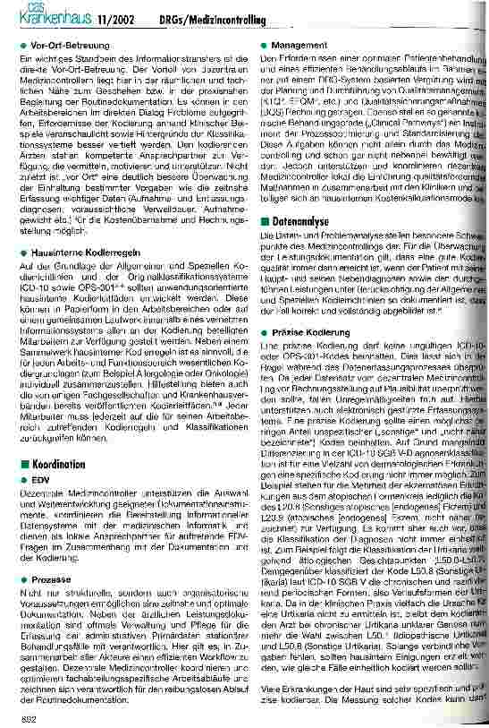 Vorschauseite 3: Operatives Medizincontrolling als strategische Antwort auf die DRG-Einführung