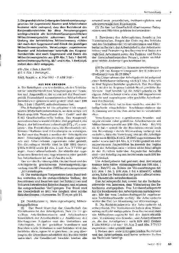 Vorschauseite 2: Mitbestimmung bei der Versetzung zugewiesener Beschäftigter
