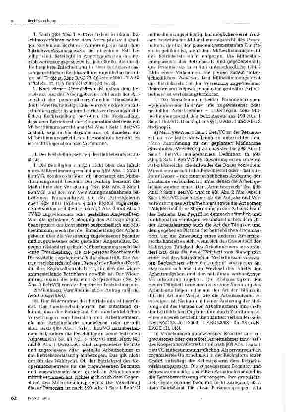 Vorschauseite 3: Mitbestimmung bei der Versetzung zugewiesener Beschäftigter