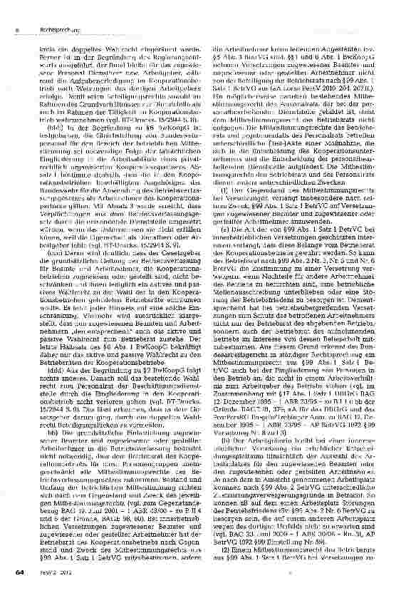 Vorschauseite 5: Mitbestimmung bei der Versetzung zugewiesener Beschäftigter