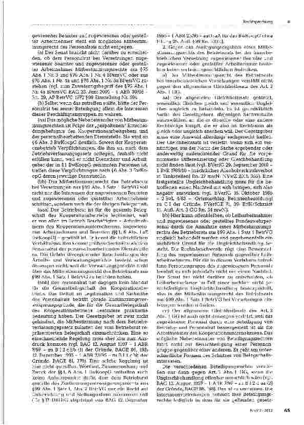 Vorschauseite 6: Mitbestimmung bei der Versetzung zugewiesener Beschäftigter