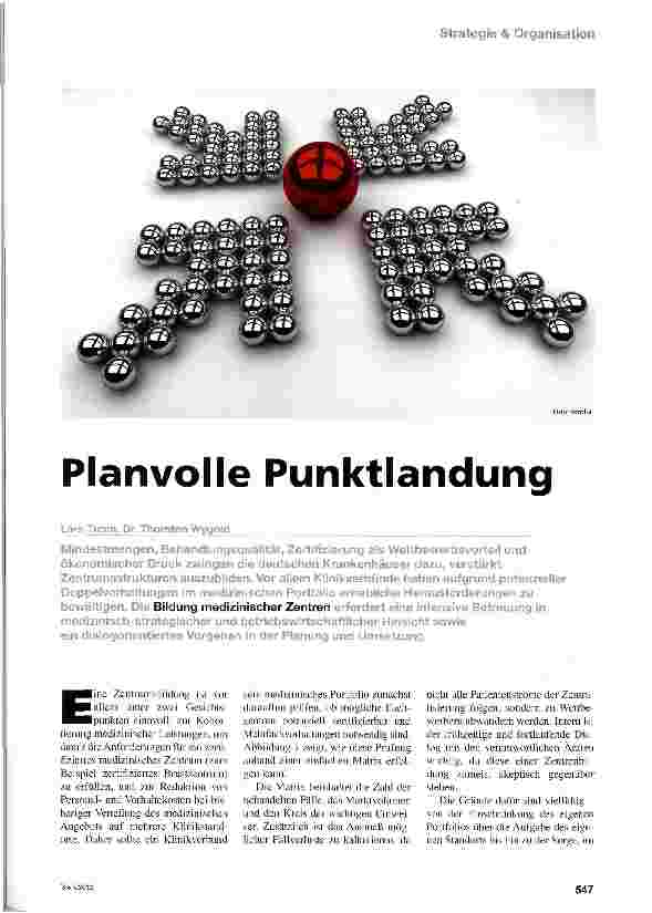 Vorschauseite 1: Planvolle Punktlandung