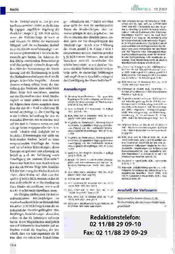 Vorschauseite 4: Die Behandlung minderjähriger Patienten