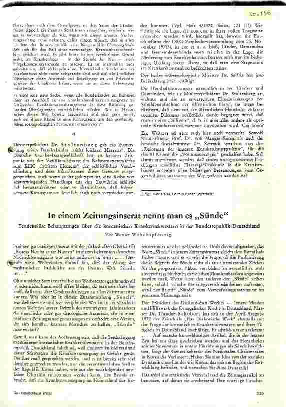 Vorschauseite 1: In einem Zeitungsinserat nennt man es Sünde