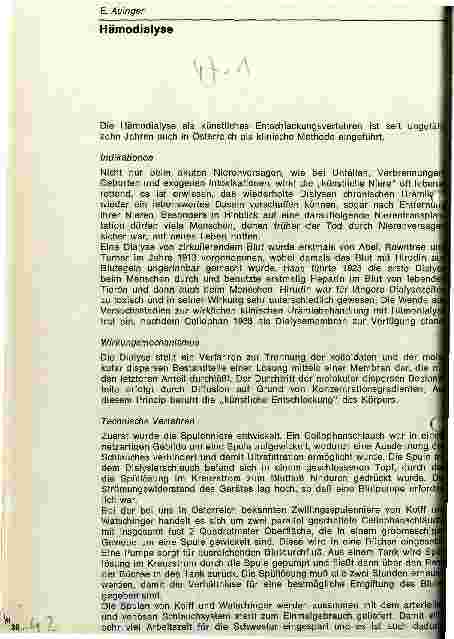 Vorschauseite 1: Hämodialyse
