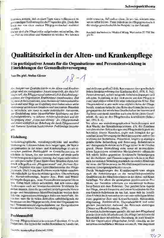 Vorschauseite 4: Pflegegewerkschaft - die Perspektive der Zukunft