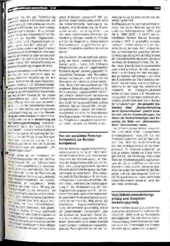 Vorschauseite 5: Vom Selbstkostendeckungsprinzip zum Ausgabendeckelungsprinzip Zwanzig Jahre Krankenhausfinanzierungsgesetz