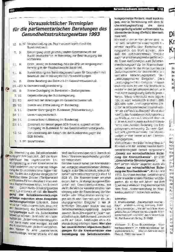 Vorschauseite 6: Vom Selbstkostendeckungsprinzip zum Ausgabendeckelungsprinzip Zwanzig Jahre Krankenhausfinanzierungsgesetz