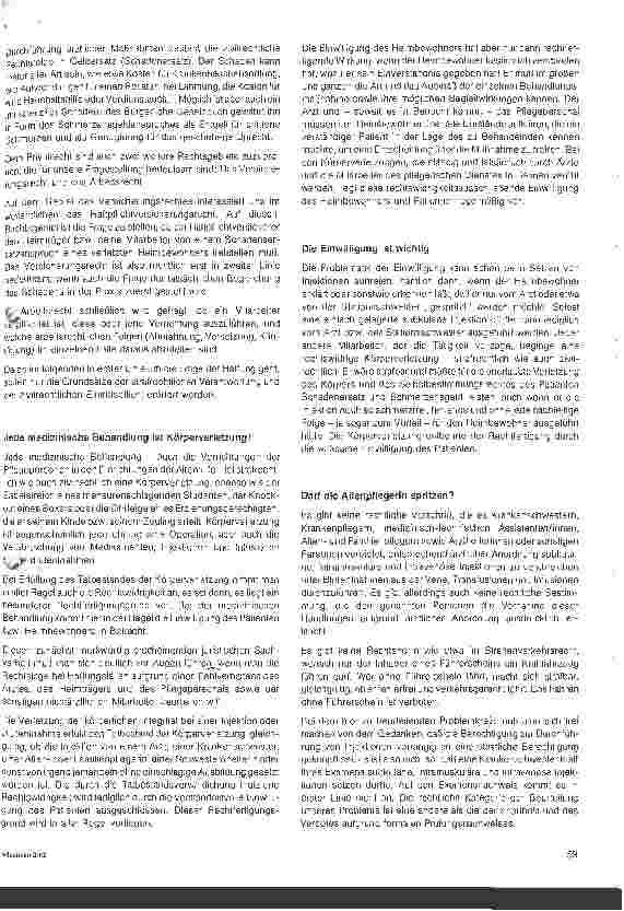 Vorschauseite 2: Haftungsfragen bei der Durchführung ärztlicher Maßnahemn in Heimen