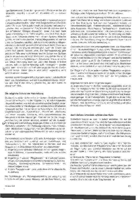 Vorschauseite 4: Haftungsfragen bei der Durchführung ärztlicher Maßnahemn in Heimen