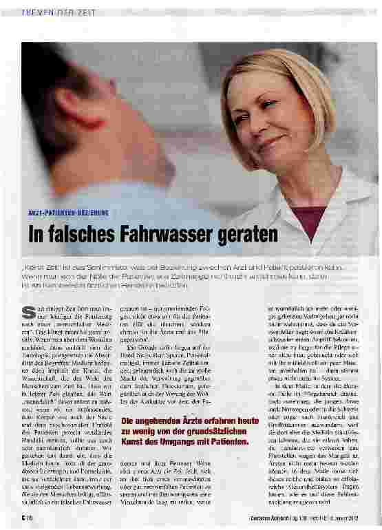 Vorschauseite 1: In falsches Fahrwasser geraten