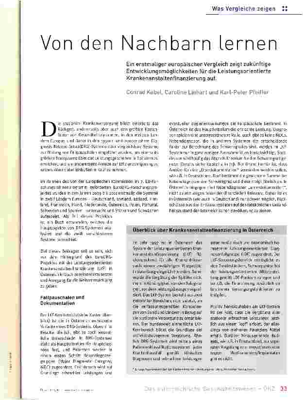 Vorschauseite 1: Von den Nachbarn Lernen
