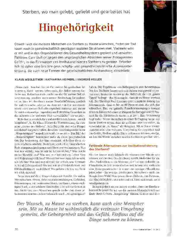 Vorschauseite 1: Hingehörigkeit